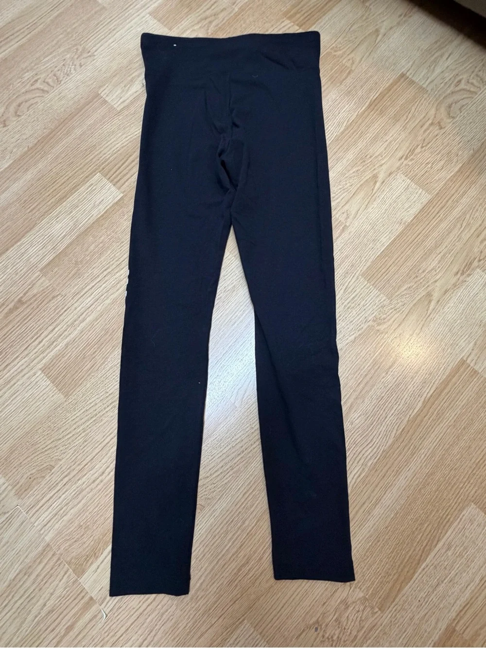Justice Girls XL Black Leggings Justice Est 04 Peace Love Graphic Pull On Pants